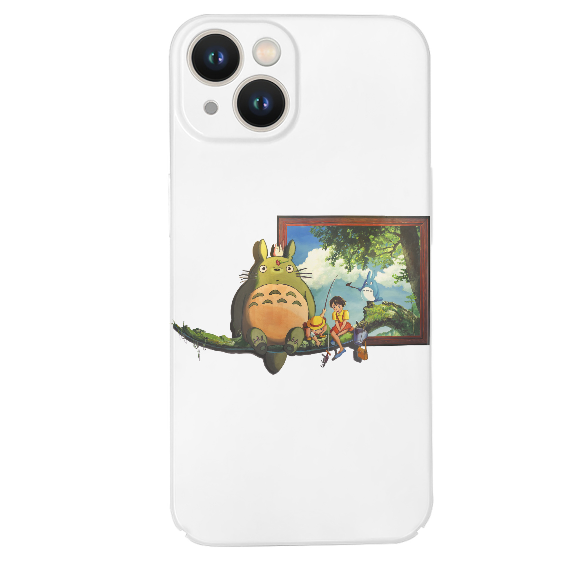 （画像用） となりのトトロ 草壁メイ 草壁サツキ My Neighbor Totoro Satsuki Kusakabe Mei Kusakabe 【iPhone 14シリーズ対応】ハードケース